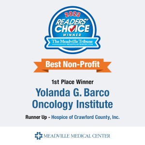 Yolanda G. Barco Oncology Institute and Hospice of Crawford County, Mill Run Pharmacy, 2023 Readers' Choice Award Winners