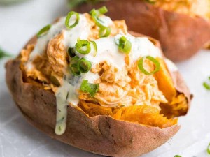 Stuffed sweet potatoes