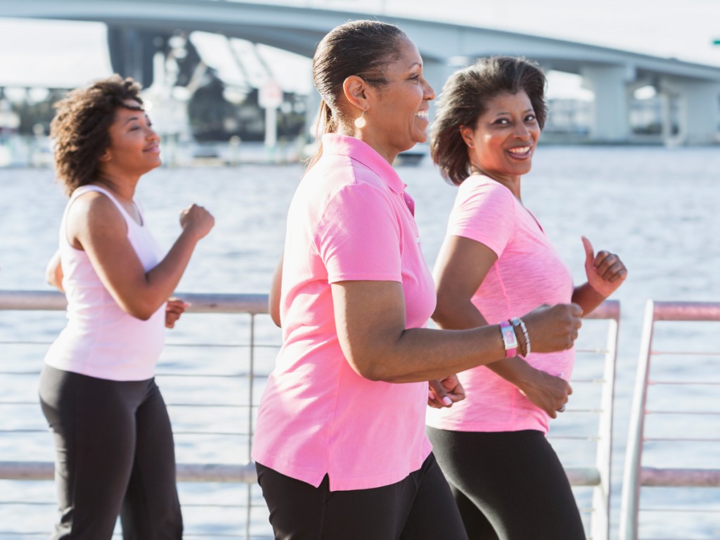 Women walking and staying active