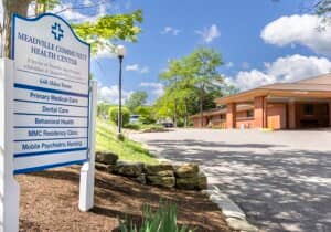 Alden Street facility with department listing on sign