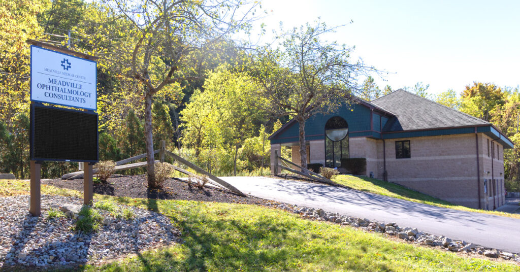 Exterior of Meadville Ophthalmology Consultants on Linden Street in Meadville