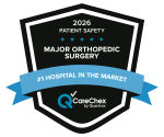 CareChex 2026 Patient Safety #1 Hospital in Market - Major Orthopedic Surgery