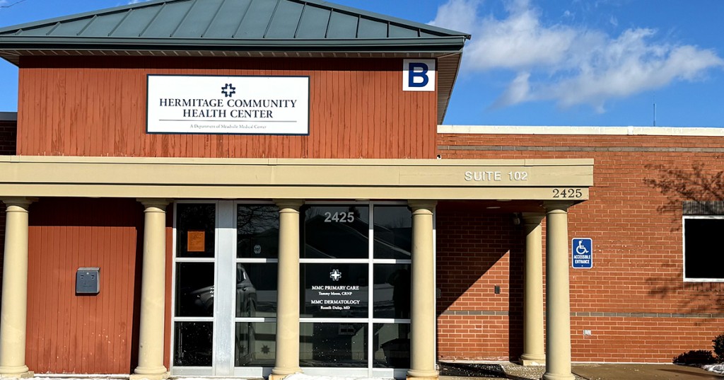 Exterior view of Hermitage Community Health Center