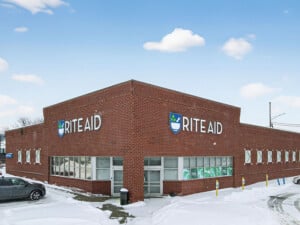 Exterior image of former Rite Aid pharmacy in Meadville