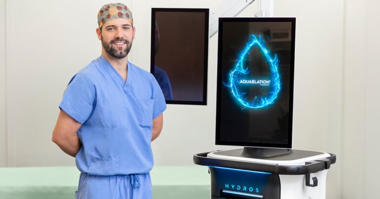 Shane Daugherty, DO performs Aquablation therapy at Meadville Medical Center.