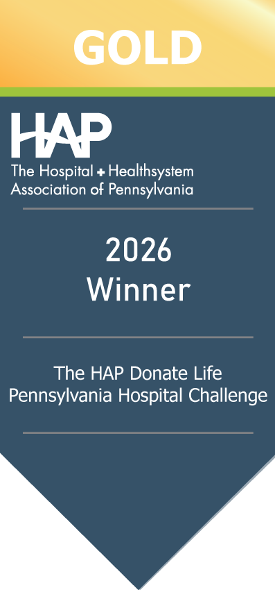 MMC is a GOLD Winner for HAP Donate Life Challenge